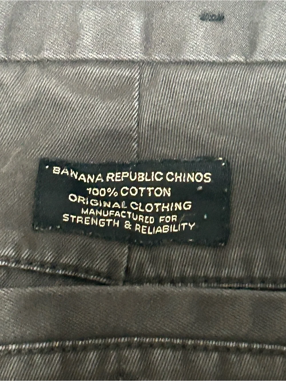 Y2K Banana Republic Dawson Relaxed Fit Black Chino Pants Men’s 34x30